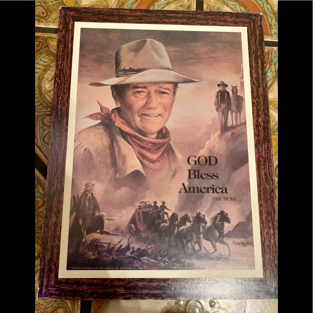 💕God bless America the duke wall art